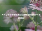 PUBG安装语音错误及无法使用的原因剖析与解决办法
