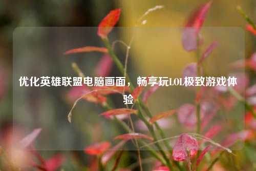 优化英雄联盟电脑画面,畅享玩LOL极致游戏体验